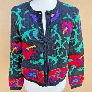 NEW Earth Tones Sz S Art Southwest Santa Fe Amazing Cardigan Sweater Retail $295